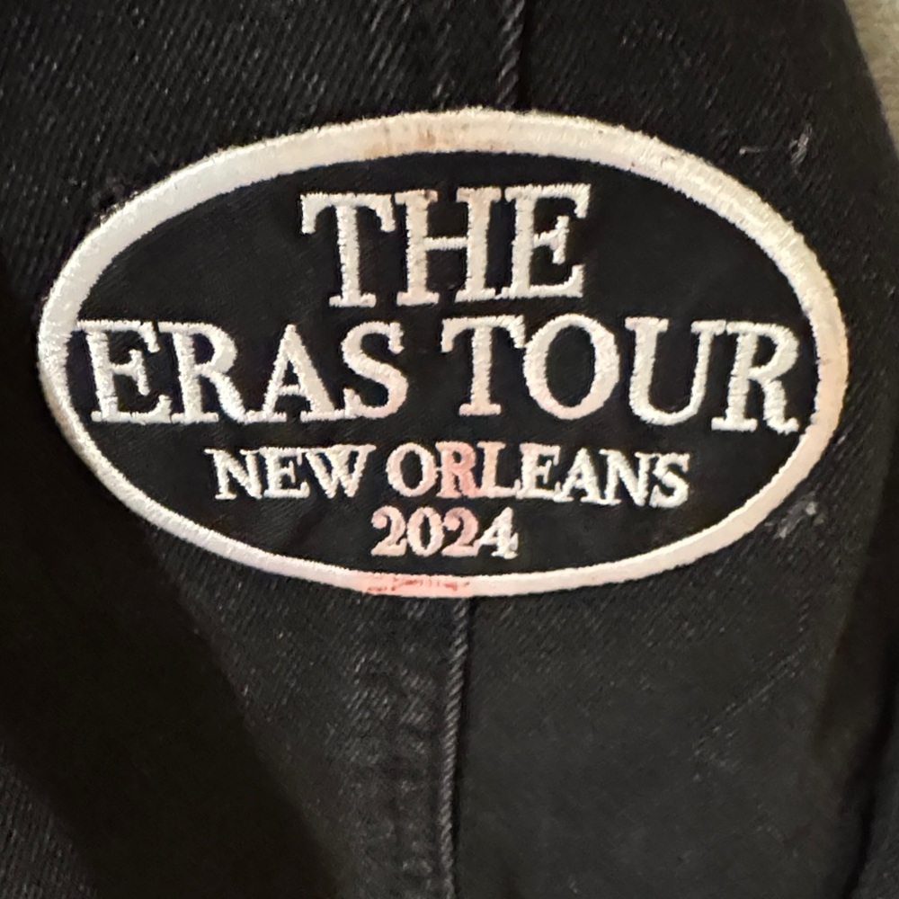 Taylor Swift FANS Bling Custom Made Black Denim Jacket For The ERAS CONCERT. PC1 - Picture 3 of 10